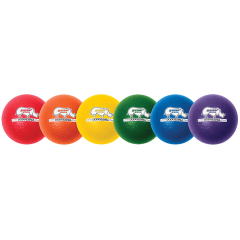 #11460 RHINO SKIN DODGE BALL 8IN SET OF 6