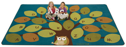 #11677 Owl-phabet Tree, 8' x 12' Rectangle Rug