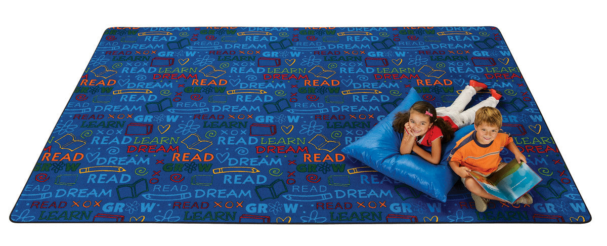 #11730 Read to Dream Pattern Rug, 6' X 9' Rectangle
