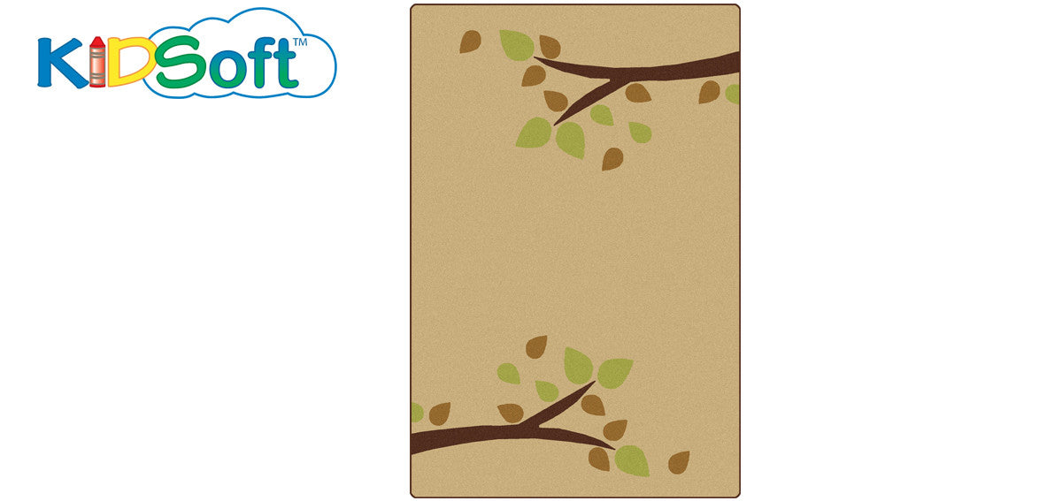#11732 KIDSoft Branching Out - Tan Rug, 4' x 6' Rectangle