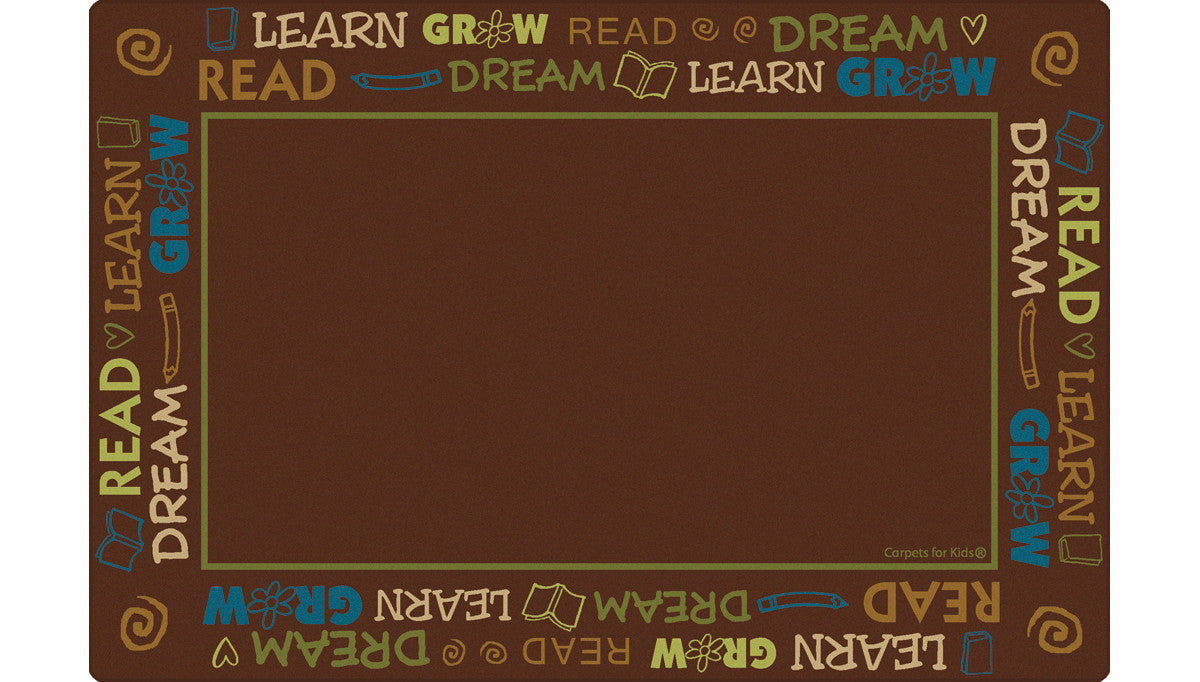 #11745 Read to Dream Border Rug - Nature, 4' x 6' Rectangle