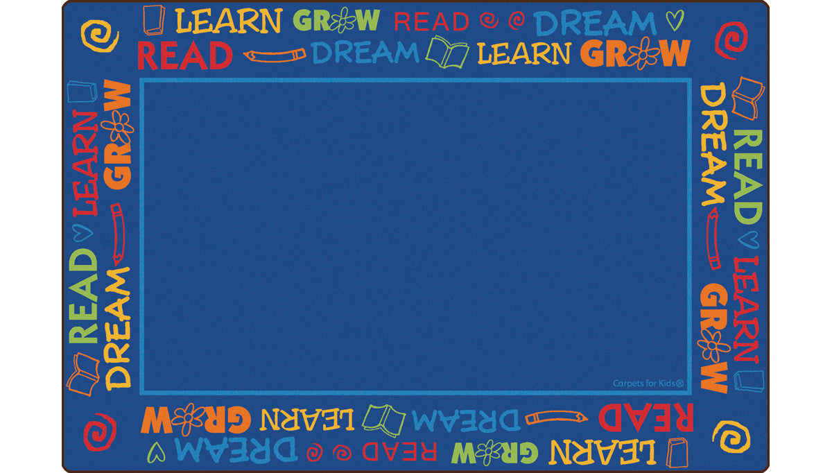 #11949 Read to Dream Border Rug, 8' x 12' Rectangle