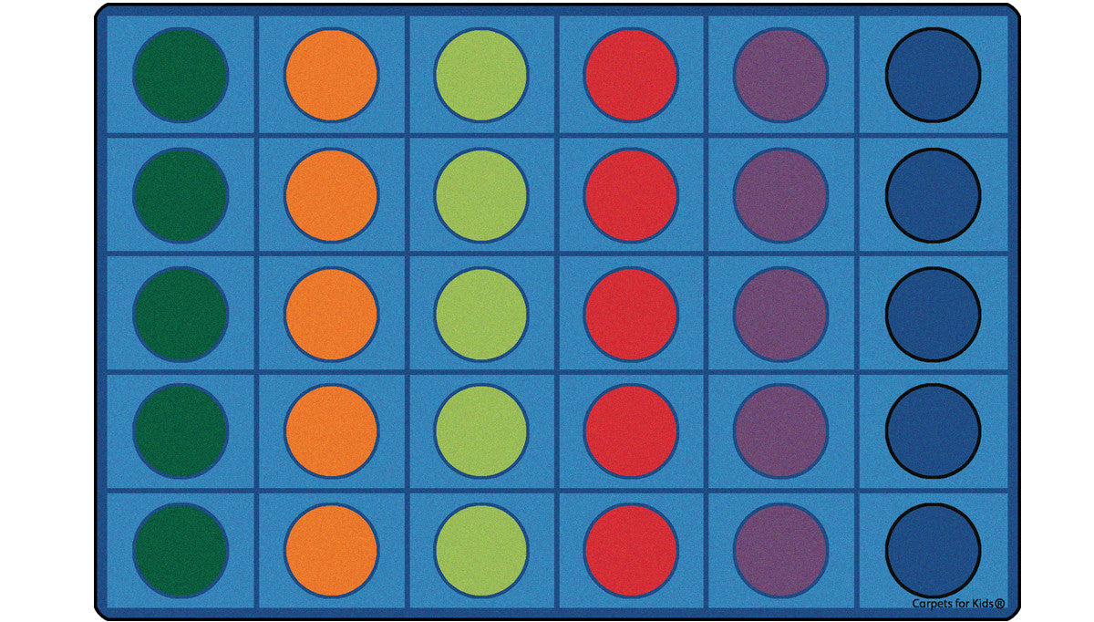 #12023 Seating Circles Rug (seats 30), 8' x 12' Rectangle