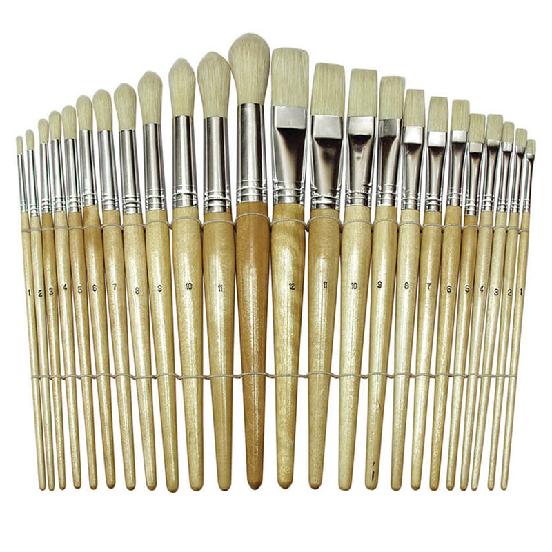 #53141 WOOD BRUSHES SET OF 24