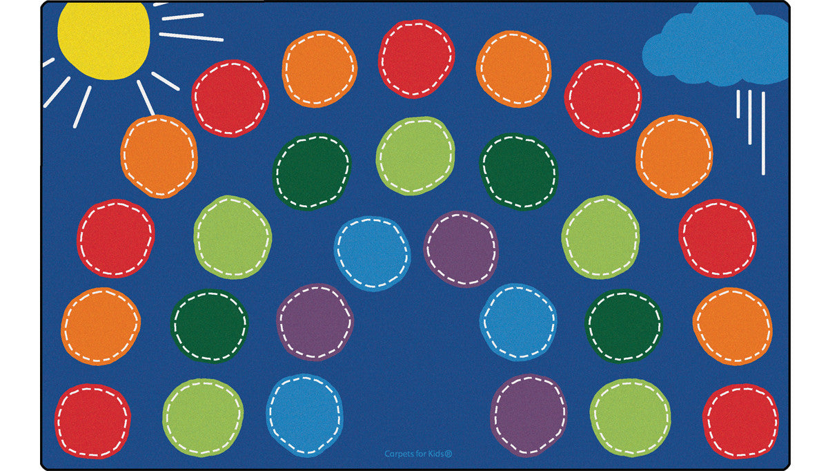 #12507 Rainbow Seating Rug, 7'6" x 12' Rectangle