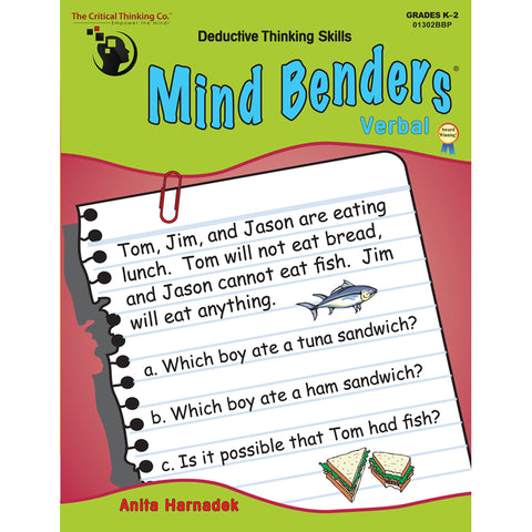 #13124 MIND BENDERS VERBAL GR K-2