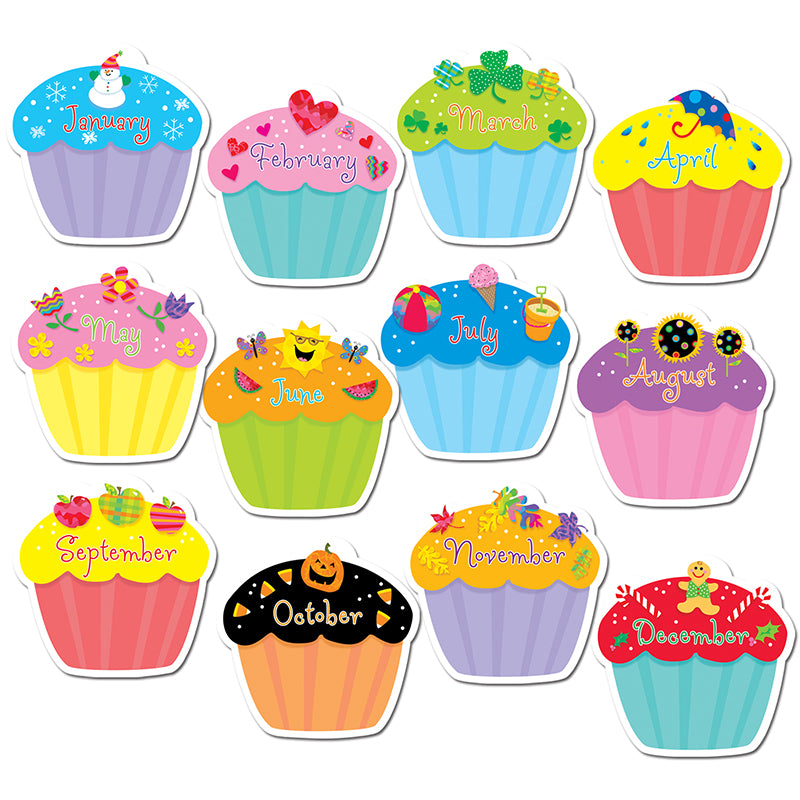 #13765 CUPCAKES JUMBO CUT OUTS