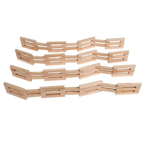 #53913 WOODEN FENCES SET OF 4