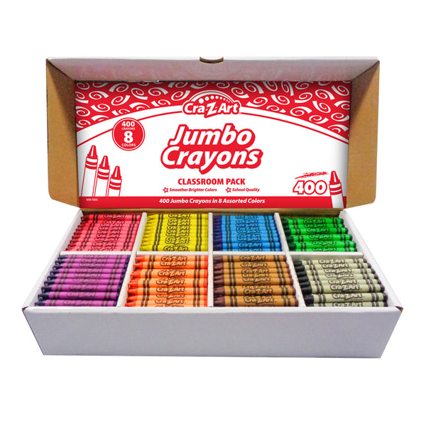 53939 JUMBO CRAYON CLASS PACK 8 COLOR 400 COUNT BOX(New item with