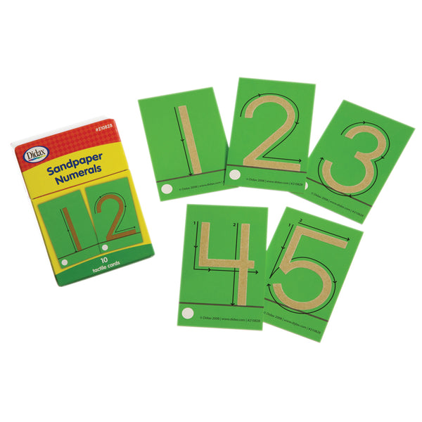#14599 TACTILE SANDPAPER NUMERALS
