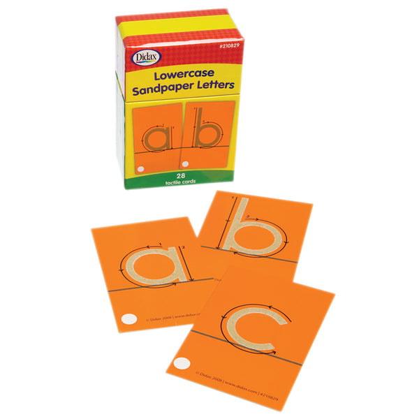 #14600 TACTILE SANDPAPER LOWERCASE LETTERS