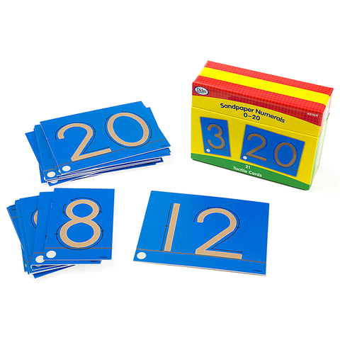 #14614 TACTILE SANDPAPER NUMBER CARDS 0-20