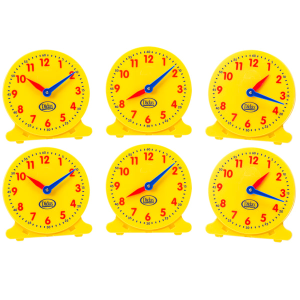 #14655 5IN STUDENT CLOCKS SET OF 6
