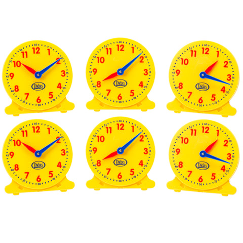 #14655 5IN STUDENT CLOCKS SET OF 6