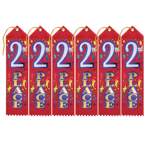 #14971 AWARD RIBBON 2ND 6-PK