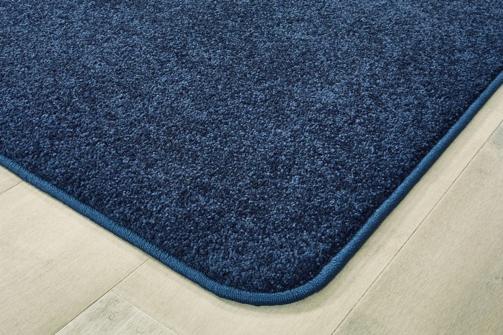 #12470 KIDplush Solids - Deep Sea Blue, 6' X 9' Rectangle Rug