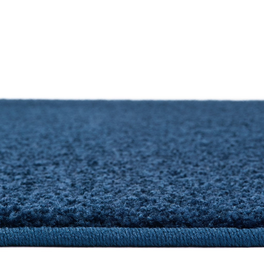 #12486 KIDplush Solids - Deep Sea Blue, 4' x 6' Rectangle Rug