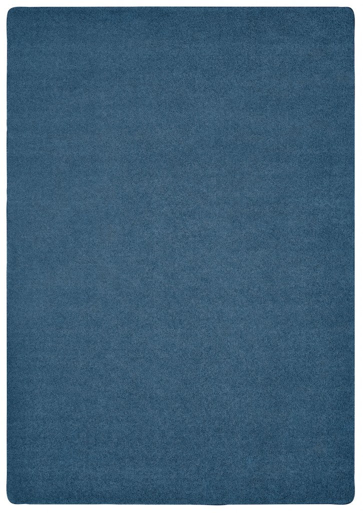 #12159 KIDply Soft Solids - Denim, 6' x 9' Rectangle Rug