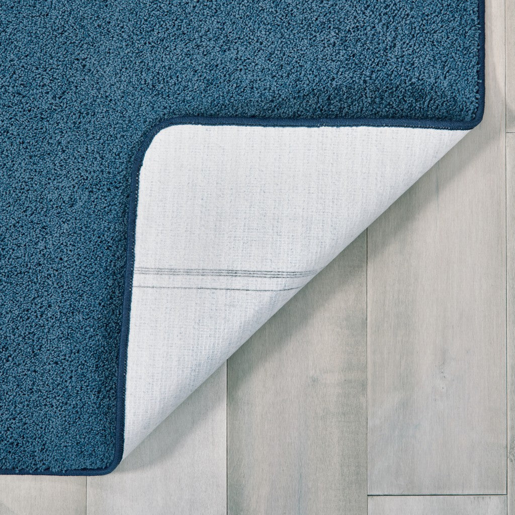 #12183 KIDply Soft Solids - Denim, 4' x 6' Rectangle Rug