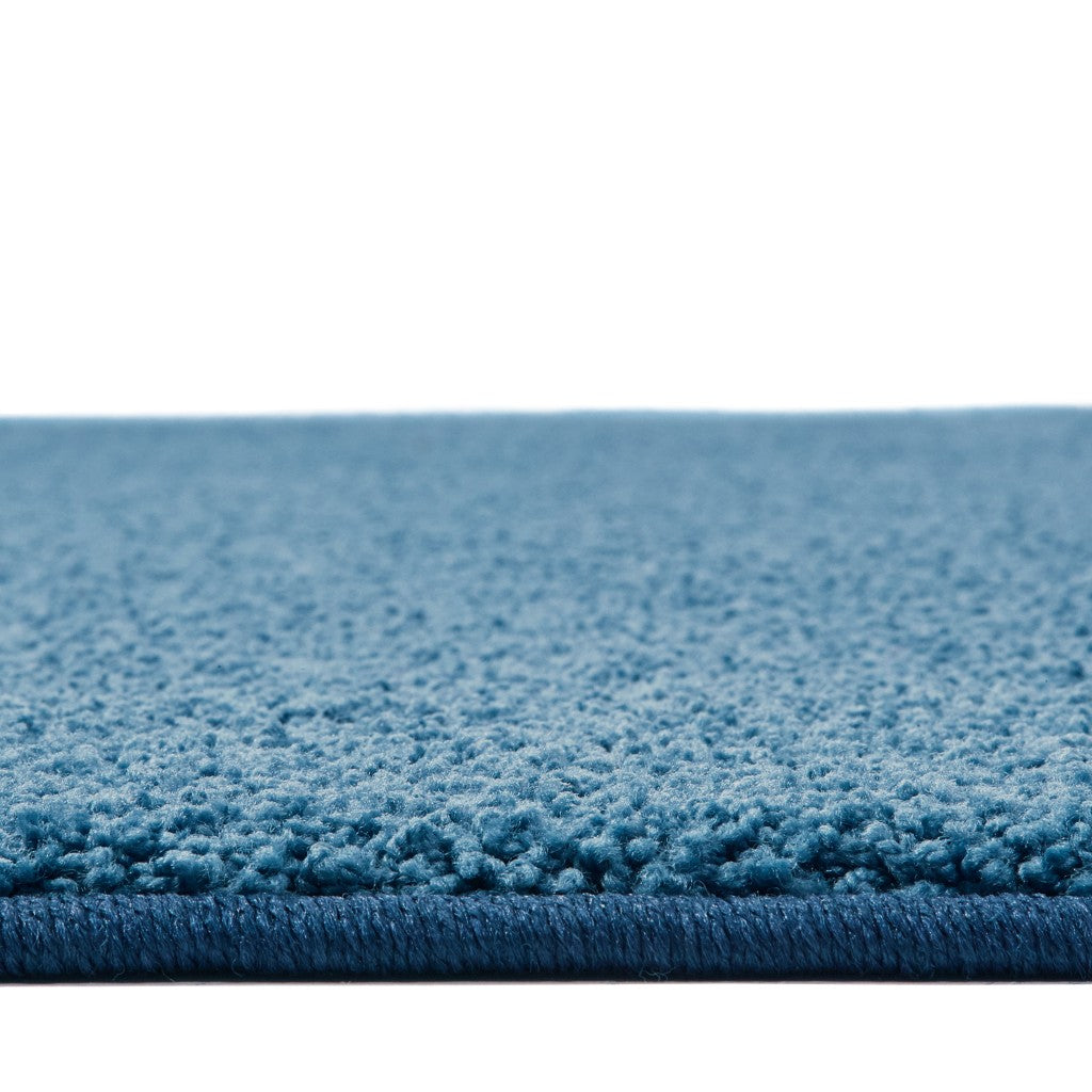 #12159 KIDply Soft Solids - Denim, 6' x 9' Rectangle Rug