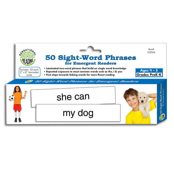 #15865 50 SIGHT WORD PHRASES FOR EMERGENT READERS