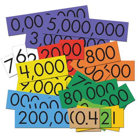#15921 10-VALUE DECIMALS TO WHOLE NUMBERS PLACE VALUE CARDS SET