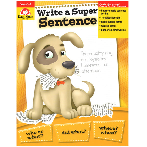 #16819 WRITE A SUPER SENTENCE GR 1-3