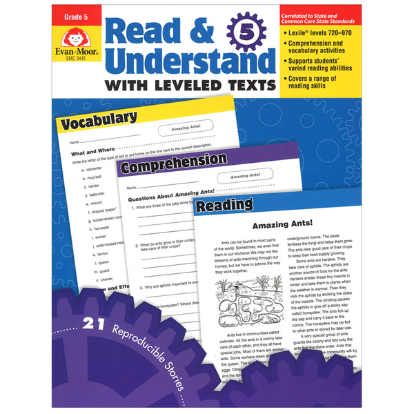 #16968 READ AND UNDERSTAND WITH LEVELED TEXTS GR 5