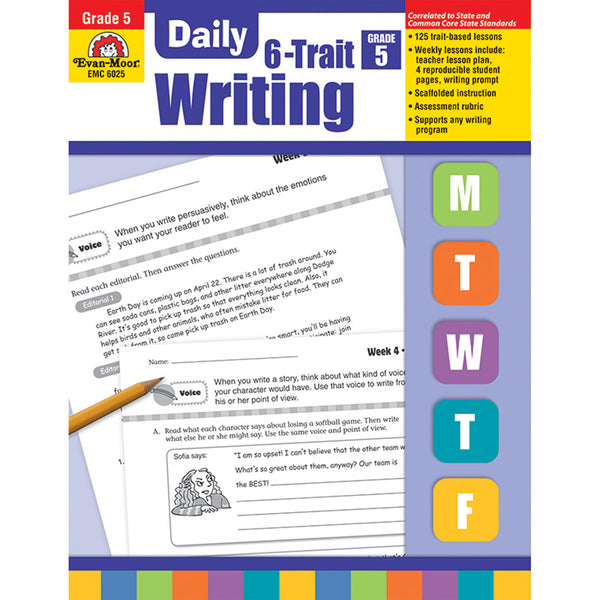 #17075 DAILY 6 TRAIT WRITING GR 5