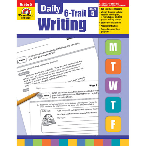#17075 DAILY 6 TRAIT WRITING GR 5