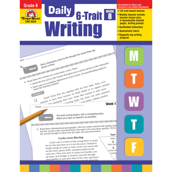 #17078 DAILY 6 TRAIT WRITING GR 8