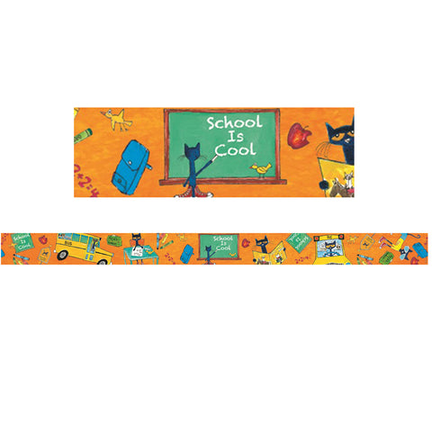 #17255 PETE THE CAT SCHOOL IS COOL  SPOTLIGHT BORDER