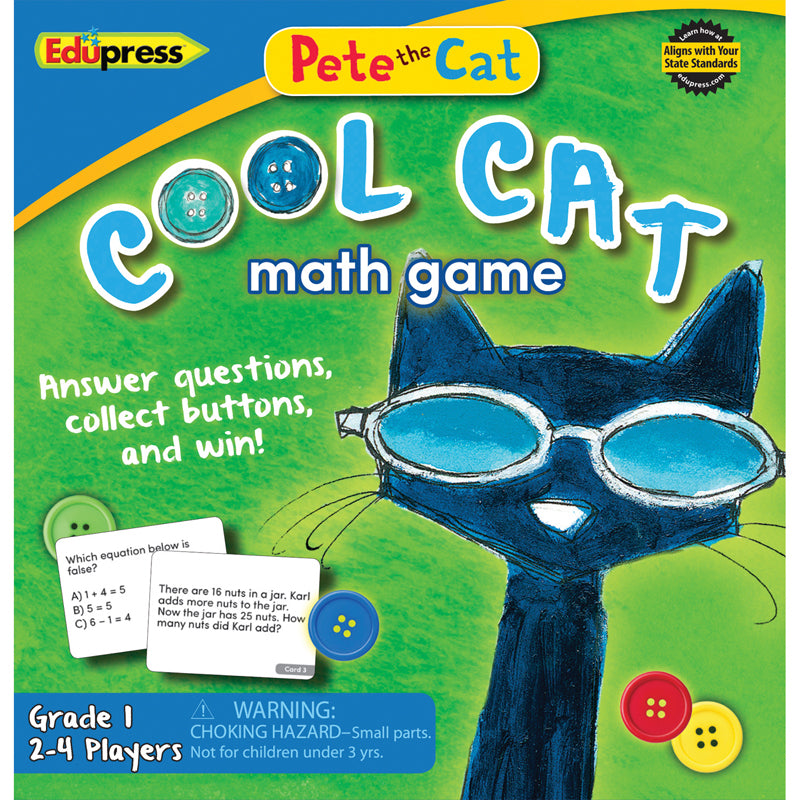 17332 PETE THE CAT COOL CAT MATH GAME G-1 - Factory Select