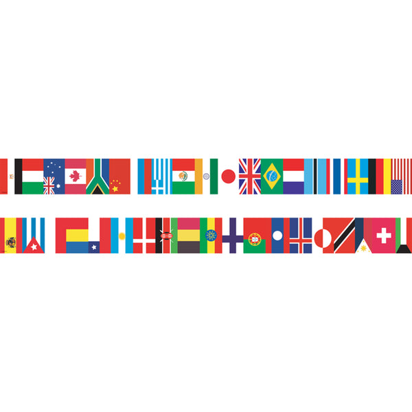 #17374 INTERNATIONAL FLAGS SPOTLIGHT BORDER