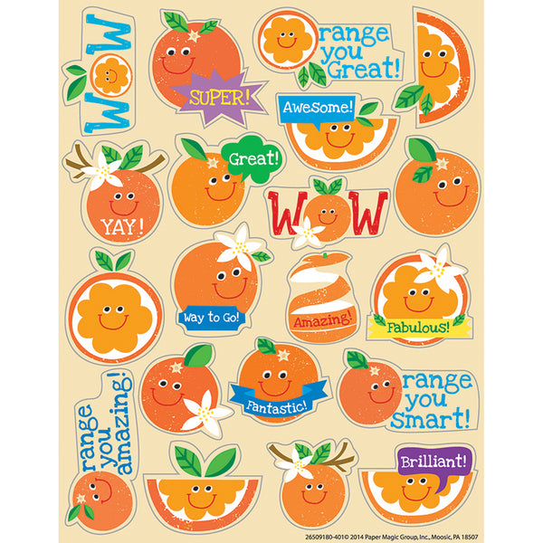 #17704 ORANGE SCENTED STICKERS