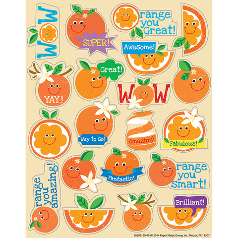 #17704 ORANGE SCENTED STICKERS