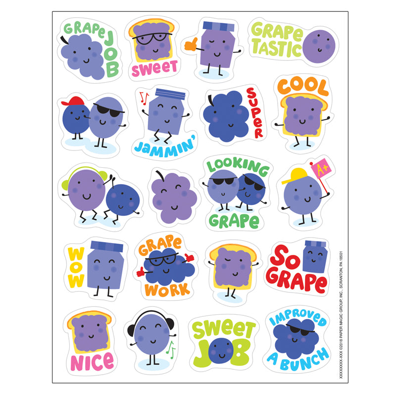 #54450 GRAPE STICKERS SCENTED
