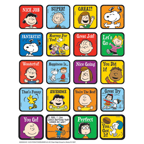#17719 PEANUTS MOTIVATIONAL THEME STICKERS