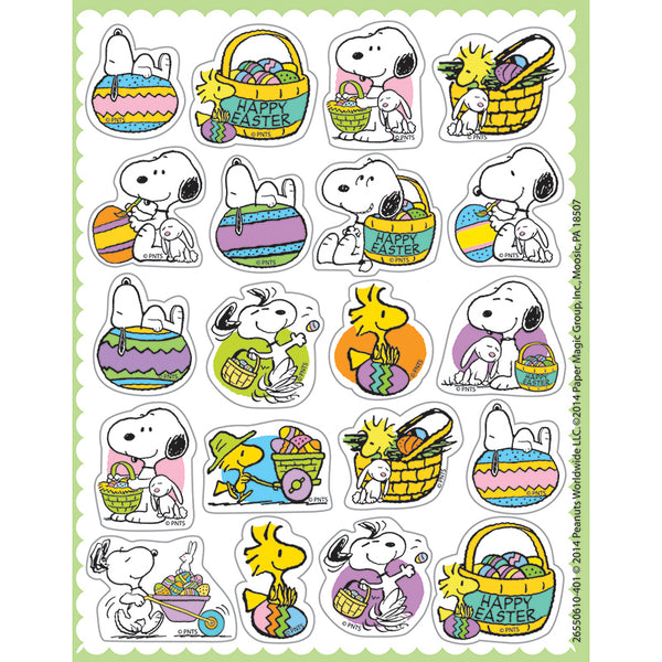 #17724 PEANUTS EASTER THEME STICKERS