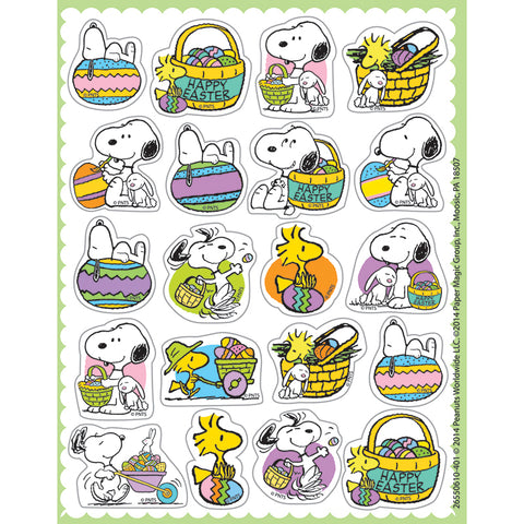 #17724 PEANUTS EASTER THEME STICKERS