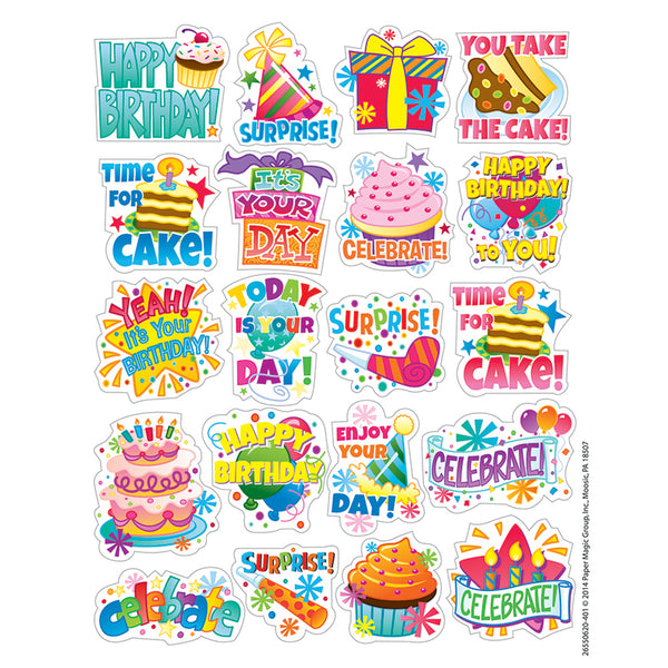 #17725 BIRTHDAY THEME STICKERS
