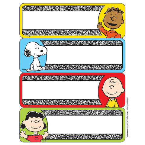 #17744 PEANUTS COMPOSITION LABEL STICKERS