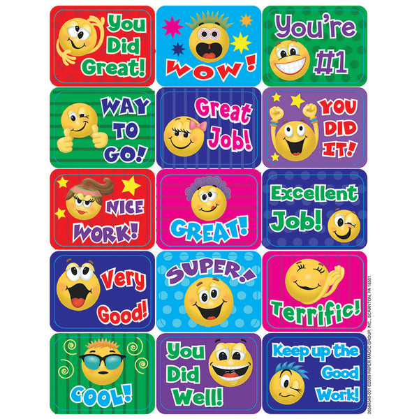 #17762 EMOTICONS SUCCESS STICKERS