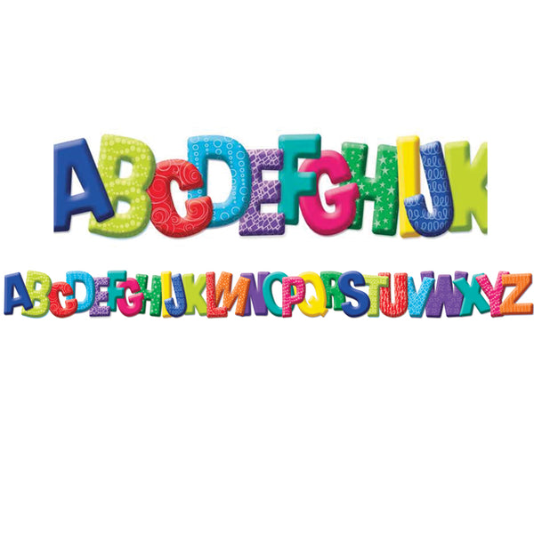 #18055 COLOR MY WORLD ABC DIECUT DECO TRIM