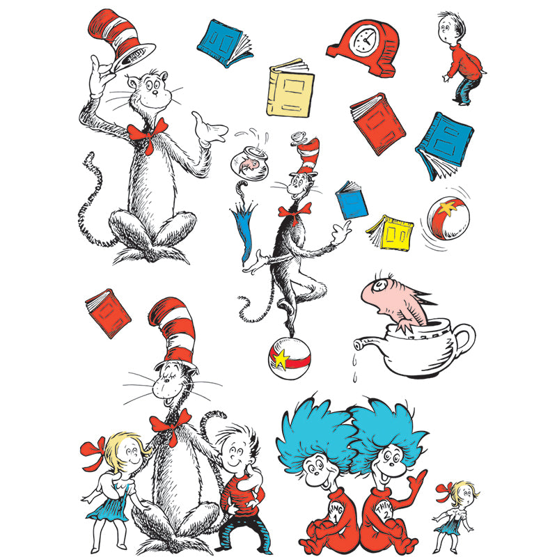 #18130 BB SET CAT IN THE HAT LARGE  CHARACTERS