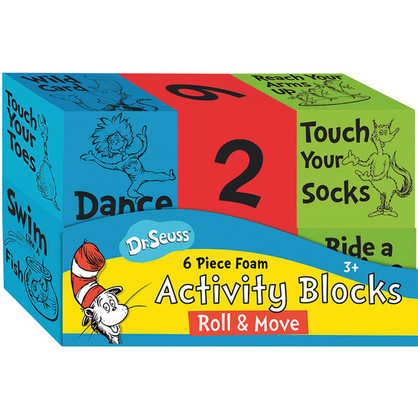 #54676 DR SEUSS FOAM ACTIVITY BLCKS ROLL & MOVE MANIPULATIVES