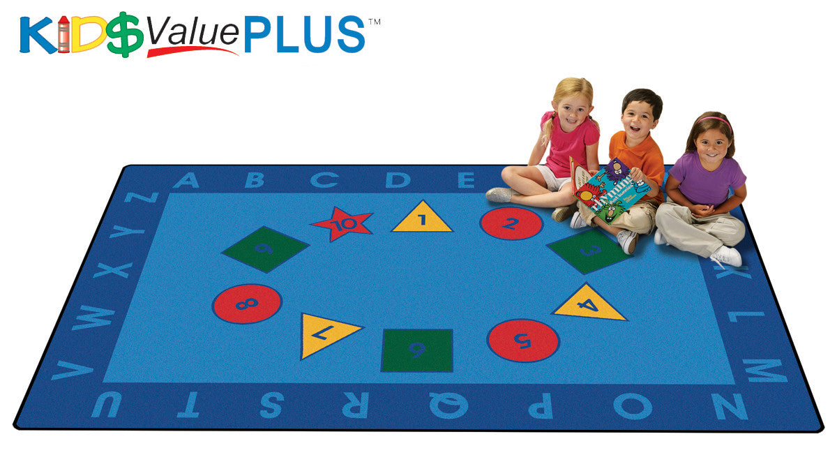 #12628 Early Learning Value Rug, 8' x 12' Rectangle