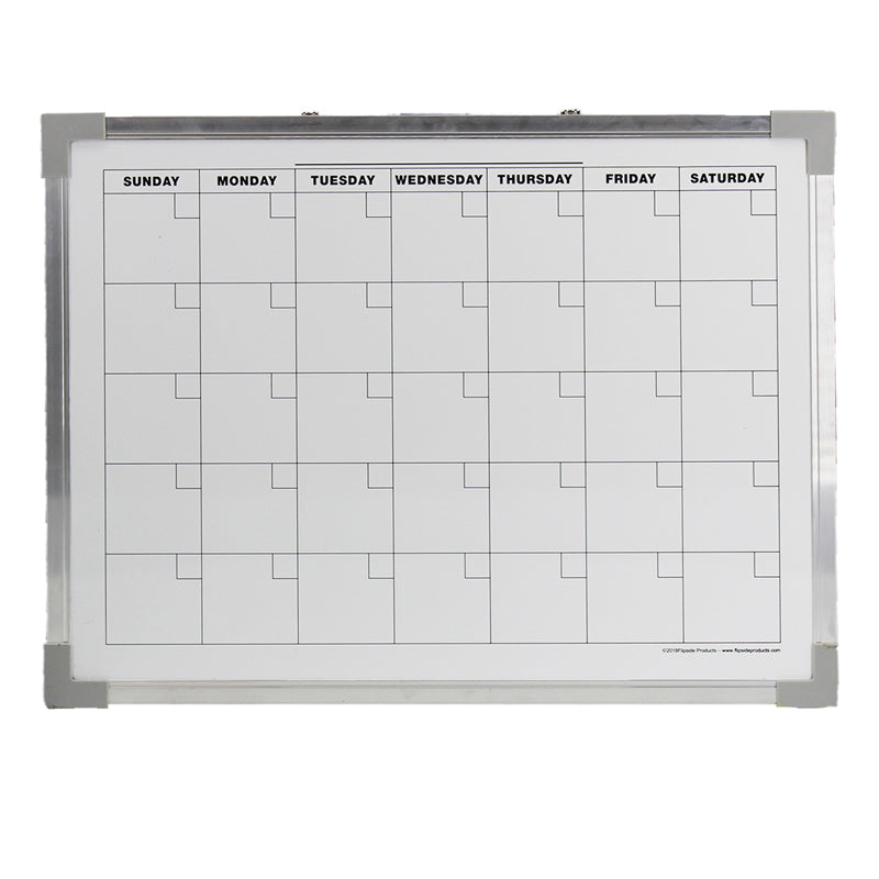 #54712 ALUMINUM MAGNETIC CALENDAR BD 18X24 FRAMED