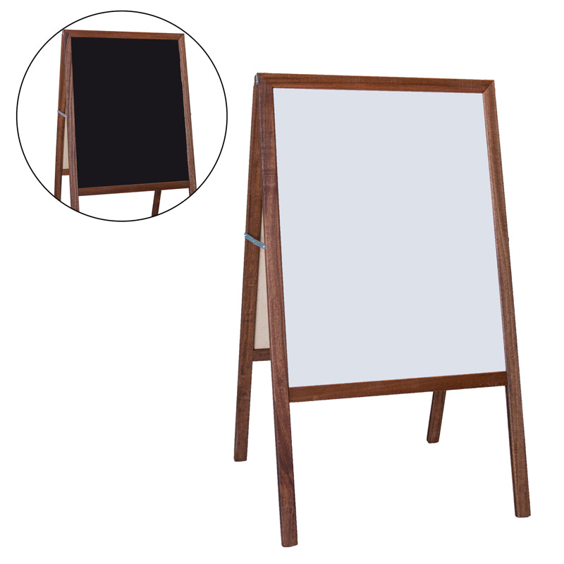 #54762 DRYERASE MARQUEE EASEL WHITE BLACK