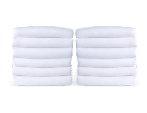 #18827 Crib Fitted  Crib Sheets. 12 Pack, White